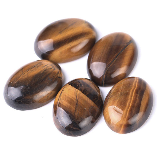 Anillo de Ojo de Tigre Natural con Óvalo Plano - Image 3