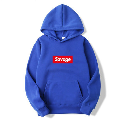 Sudadera con Capucha SAVAGE Estilo de Pareja - Diseño Estampado con Forro Polar - Image 17