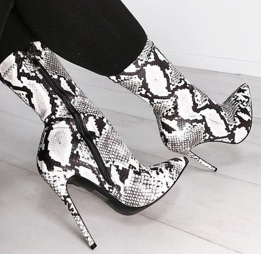 Botas Stiletto Serpiente Puntiagudas Sexy para Mujer - Image 2
