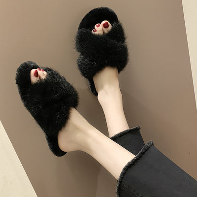 Pantuflas de Piel Cruzadas - Image 24