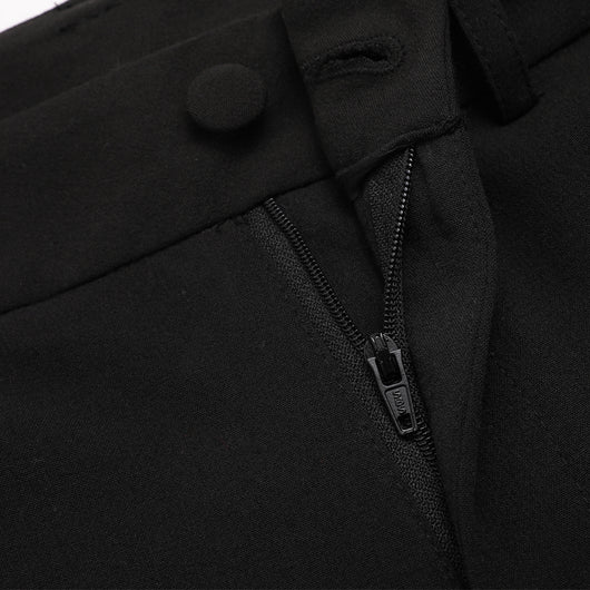Pantalones Casuales Tipo Capri con Cadena de Diamantes y Borlas - Image 10