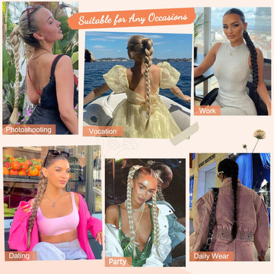Extensión de Cabello Ondulado Tipo Cola de Caballo - Cabello Europeo Premium - Image 14