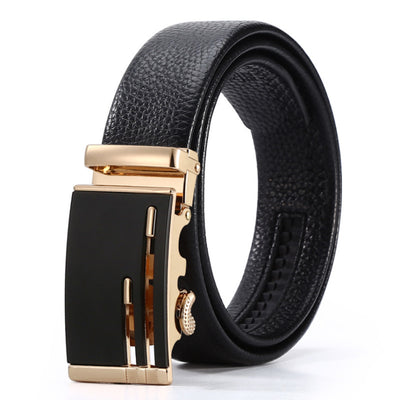 Cinturón de Cuero Suave para Hombre con Hebilla Automática - Image 6