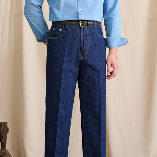 Jeans Vintage de Talle Alto Clásico Recto