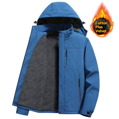 Chaqueta Táctica de Invierno Impermeable para Hombre con Capucha Desmontable - Image 5