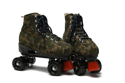 Patines en Línea Cuero Camuflaje con Luces LED - Image 11