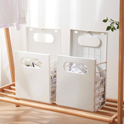 Cesto Plegable Multiusos con Adhesivo sin Perforaciones