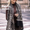 Bufanda de Cachemira Artificial con Estampado Leopardo para Mujer