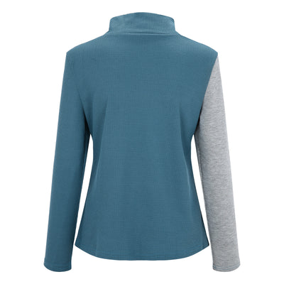 Polera Cuello Alto de Algodón Tejido - Cuello Redondo Sweetheart - Image 11