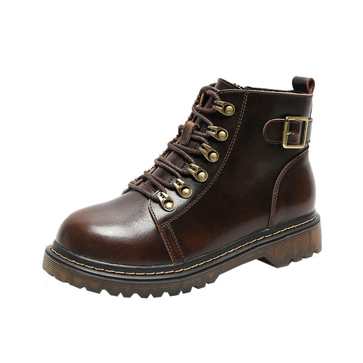 Botas Cortas Retro Planas para Mujer - Estilo Clásico - Image 6