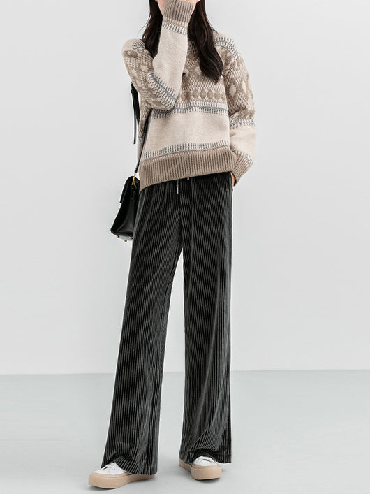 Pantalones de Pana Ancho Elegante - Image 9