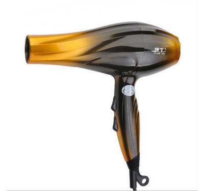 Black and pink gradient hair dryer with a concentrator nozzle and control switches on the handle. - Image 2