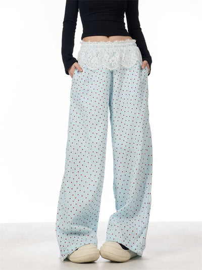 Pantalones Casuales Artesanales con Detalles de Encaje Refinado - Image 11