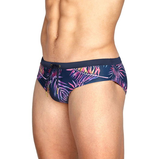 Bóxer de Baño con Estampado Tropical y Soporte Integrado - Image 4