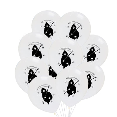 Juego de 10 Globos de Látex con Diseños de Halloween - Image 22