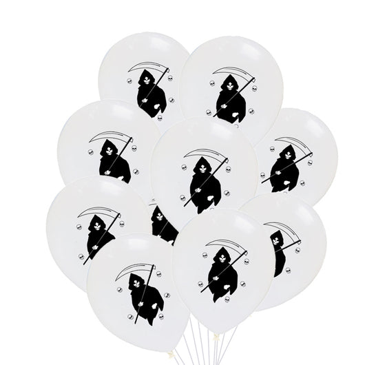 Juego de 10 Globos de Látex con Diseños de Halloween - Image 22