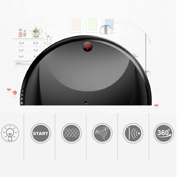 Robot Aspirador Inteligente con Carga Automática y Limpieza Autónoma