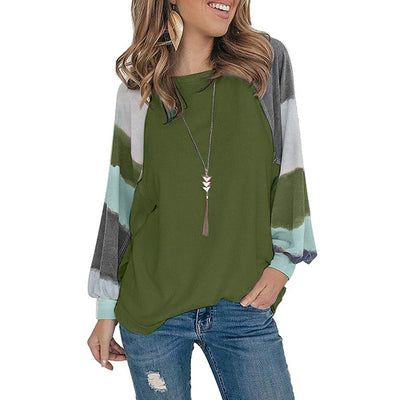 Blusa Manga Globo Cuello Redondo con Estampado Acuarela - Image 18