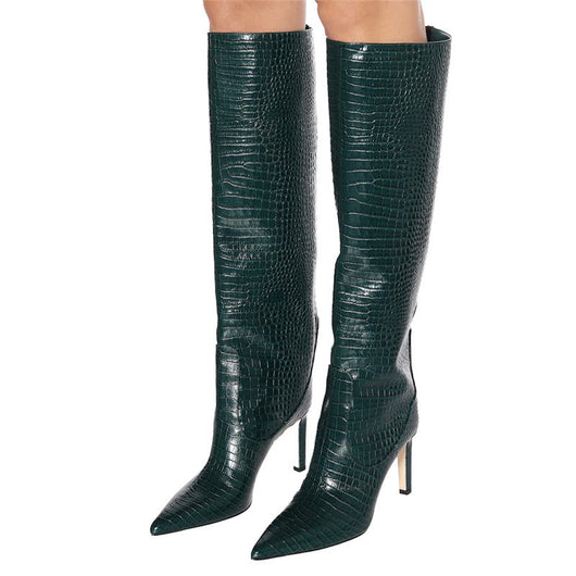 Botas Altas de Moda Talla Grande - Estilo Elegante y Cómodo - Image 15