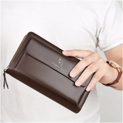 Cartera Ejecutiva Kangaroo Color Sólido para Hombre - Image 3