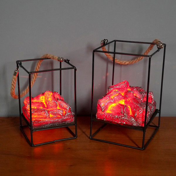 Lámpara LED de Fuego Chimenea Simulada Navidad Halloween