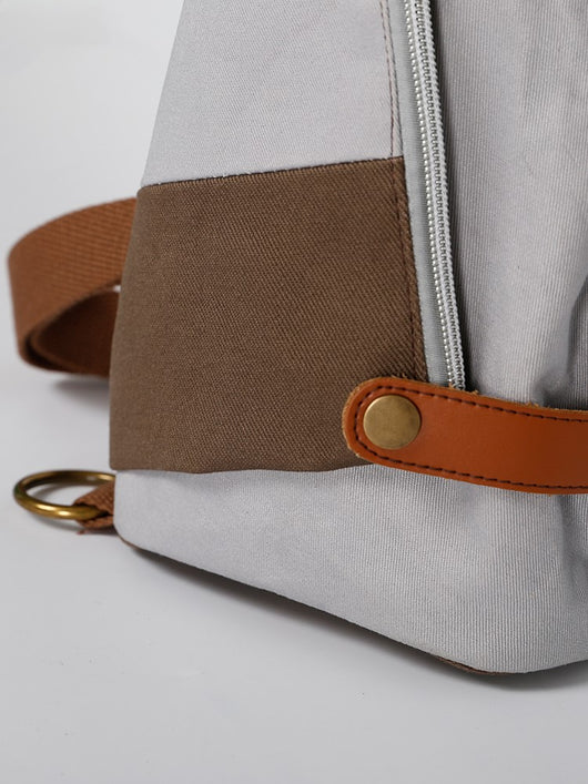 Bolsa de Pecho Crossbody Canvas con Diseño Bicolor - Image 2