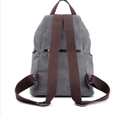 Mochila Bolso Canvas Retro Estilo Colegiala - Bolsa Versátil Coreana - Image 2