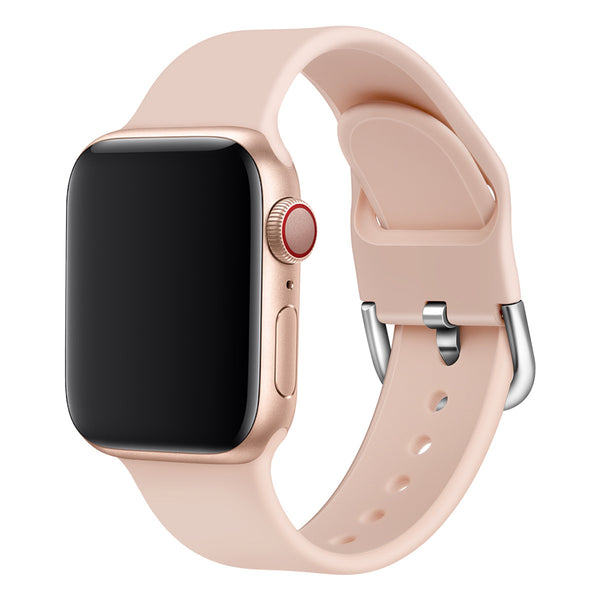Correa de Reloj de Silicona de Color Sólido con Hebilla
