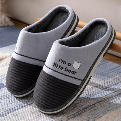 Pantuflas Cálidas para Hombre Talla Grande - Algodón Antideslizante - Image 5