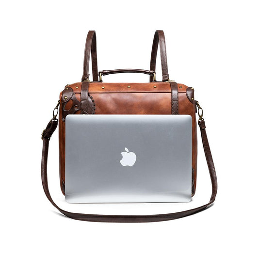 Bolso Medieval Retro de Gran Capacidad con Contraste de Colores - Image 5