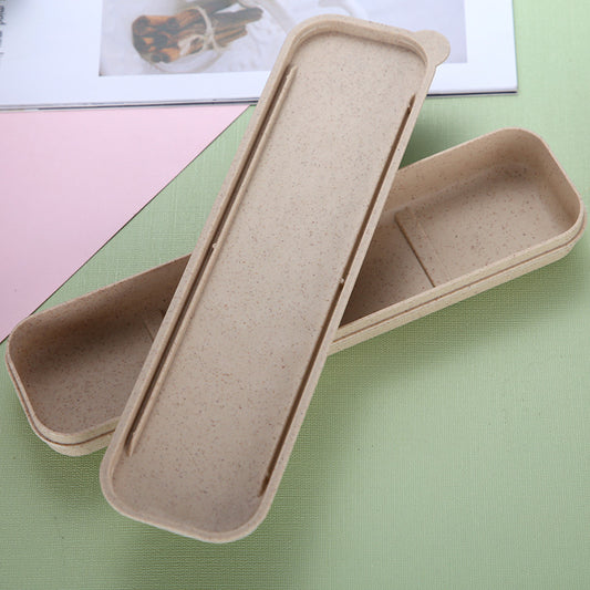 Juego de Cubiertos Portátil de Fibra de Trigo - Image 2