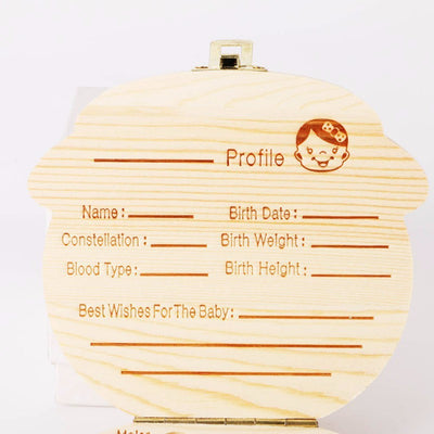 Caja de Madera Organizadora de Dientes para Bebés y Niños - Image 3