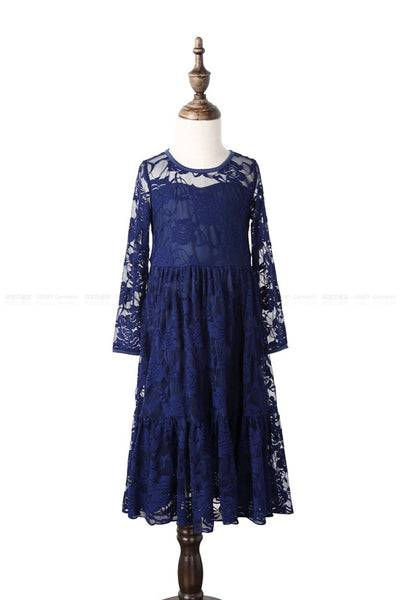 Vestido Princesa con Encaje y Estampado de Rosas - Image 6