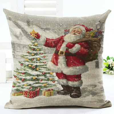 Funda de Almohada Navideña con Diseño de Papá Noel - Image 14