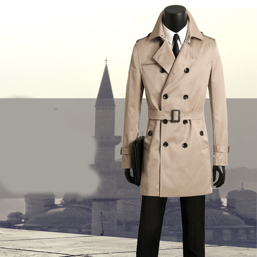 Abrigo Trinchera Slim Fit para Hombre - Image 2