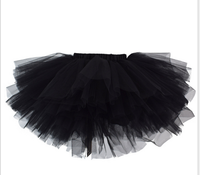 Tutú Princesa Halloween Niña 6 Capas Tul Esponjoso Danza Falda Multicolor - Image 2