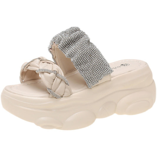 Sandalias Cuña Puff con Tacón Alto para Mujer - Image 2