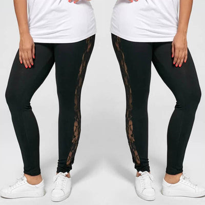 Leggins Tallas Grandes con Encaje Calado Sexy - Image 4