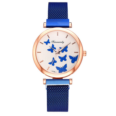 Set de Reloj de Cuarzo con Esfera de Mariposa - Image 19