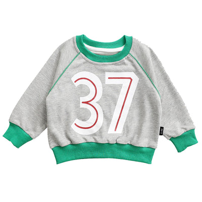 Suéter Infantil Otoño con Cuello Redondo y Diseño de Letras - Unisex Coreano - Image 5