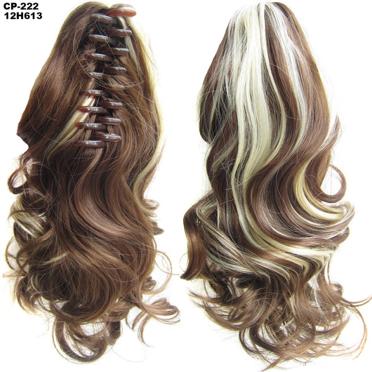 Extensión de Cabello Ondulado Largo con Clip - Peluca Postiza Gris Natural - Image 15