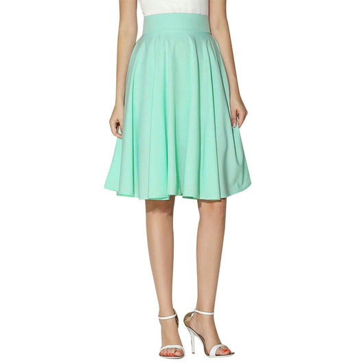 Falda Midi Plisada Retro para Oficina - Elegancia Casual en Largo Rodilla - Image 6