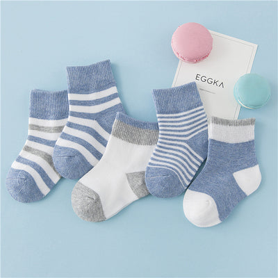 Calcetines de Algodón a Rayas para Niños - Invierno - Image 10