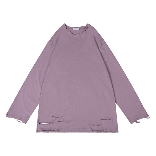 Remera Oversize Cuello Redondo Manga Larga - Image 13