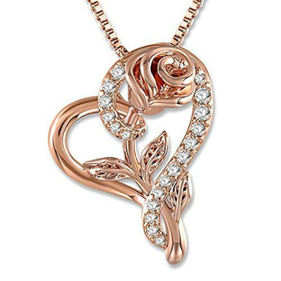 Collar Rosa del Amor con Diamantes - Image 7
