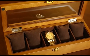 Caja Organizadora de Relojes en Madera Natural - Image 2