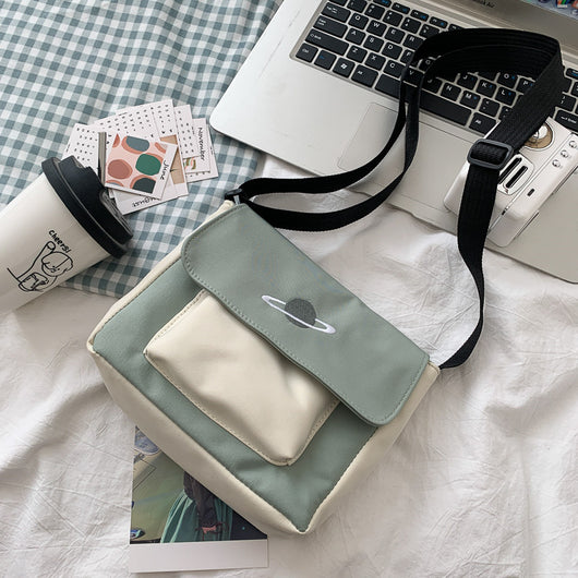 Bolsa de Lona Mini para Estudiante - Bandolera Casual Elegante - Image 28