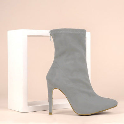 Botas de Tacón Stiletto en Gamuza para Mujer - Image 5