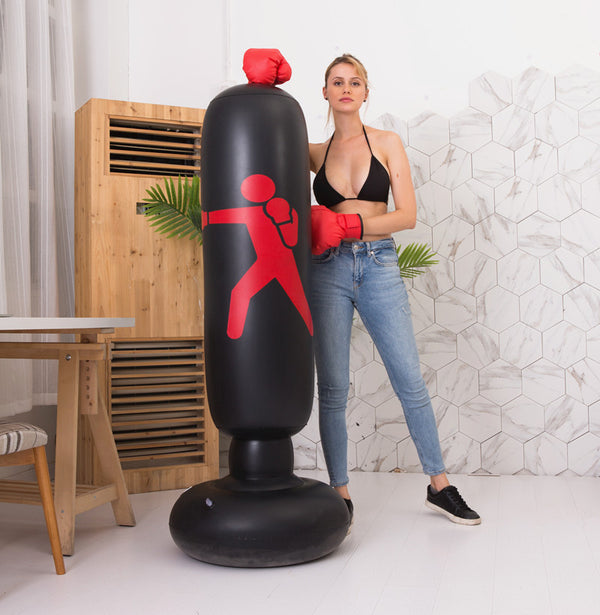 Saco de Boxeo Inflable Tipo Tumbler Autosoportante