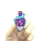 Broche de Metal Esmaltado Botella de Poción Púrpura
